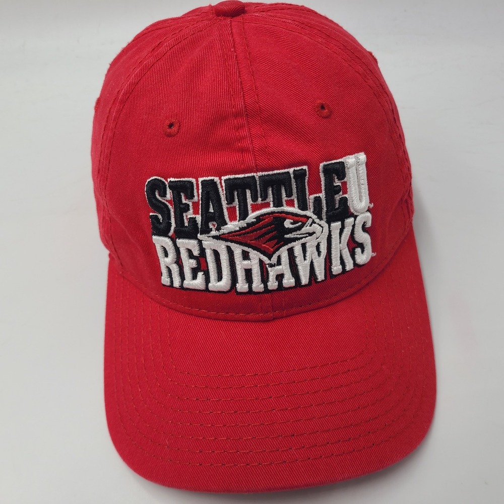Seattle Redhawks Hat Strapback The Game Red Black White NCAA University Logo Men